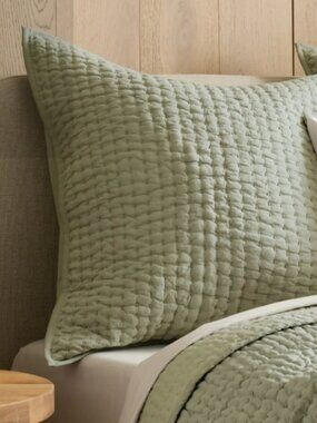 NWOT European Linen Cotton Stitch Sham (2)